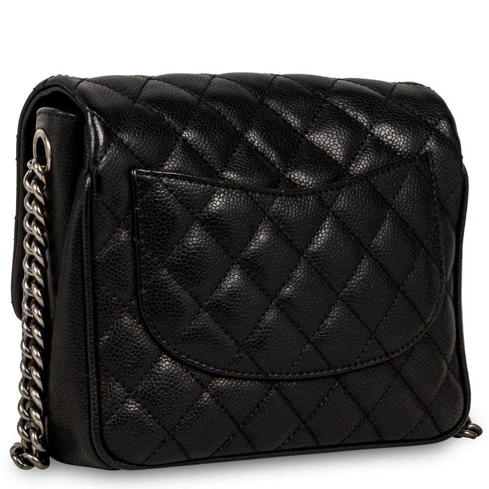 Chanel Quilted Caviar Shoulder Bag