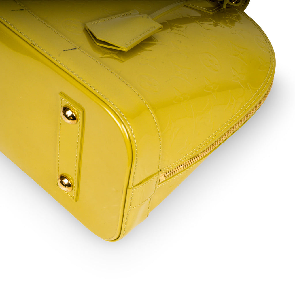 Louis Vuitton Alma Pm Epi Leather Lime Green