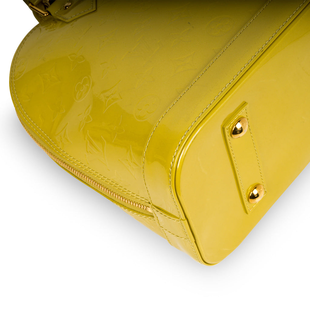 Louis Vuitton Alma Pm Epi Leather Lime Green