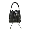 LOUIS VUITTON Muria Mahina Perforated Leather Shoulder Bag Black