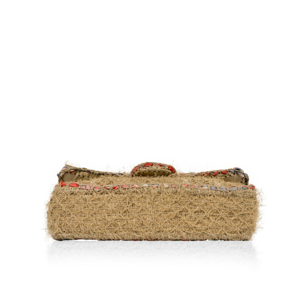 Straw Classic Flap Bag