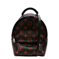 LOUIS VUITTON Palm Springs Mini Monogram Infrarouge Canvas Backpack Bag Black