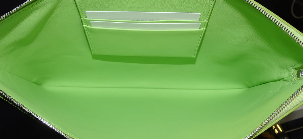 Celine Alphabet Pouch Pale Green (No Charm)