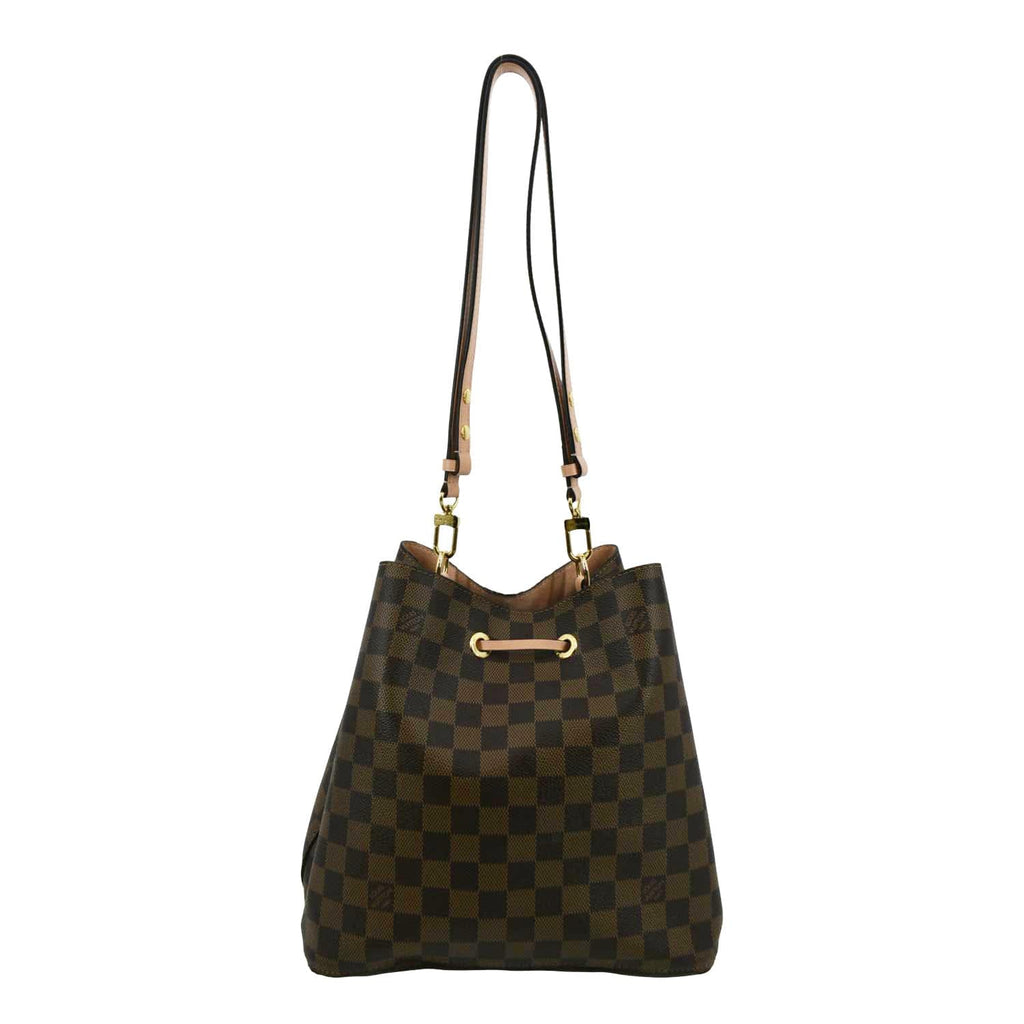 LOUIS VUITTON Neonoe Monogram Canvas Shoulder Bag Rose Ballerine