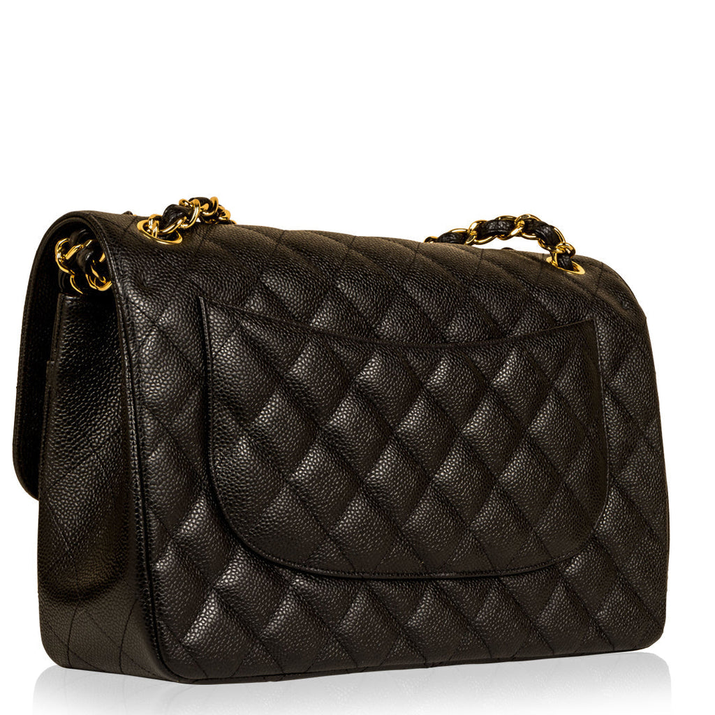 Chanel Classic Flap Bag - Jumbo - Caviar