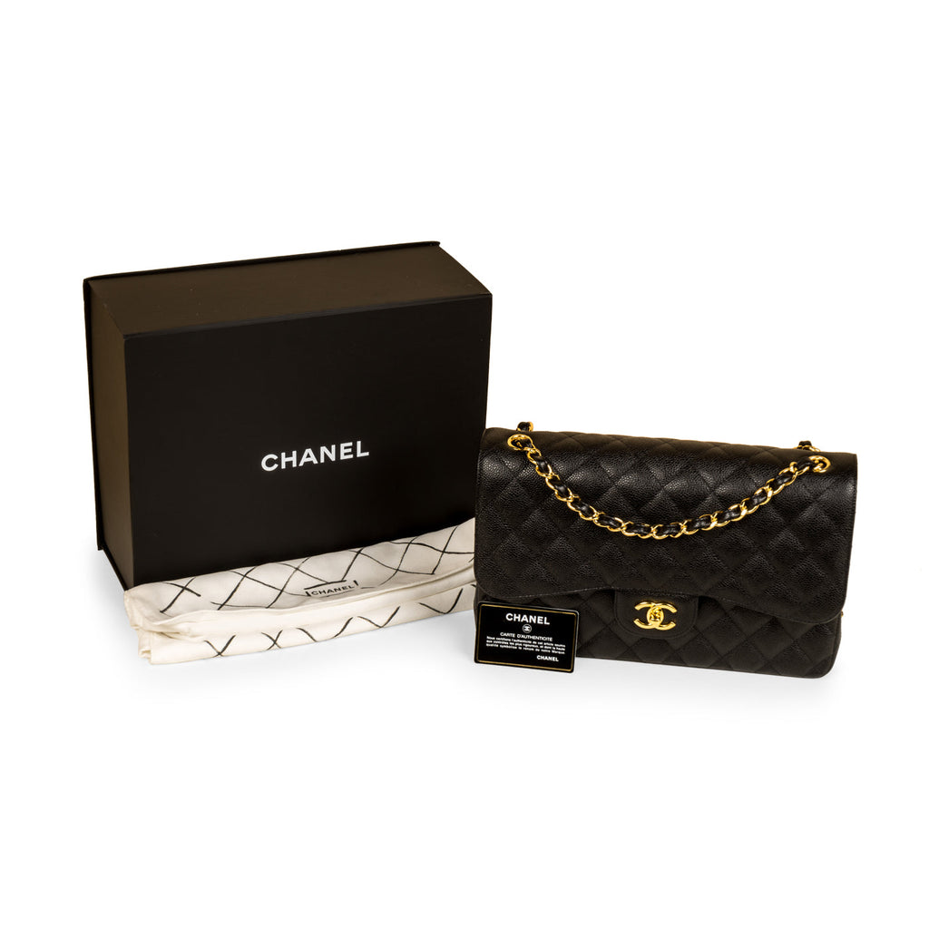Chanel Classic Flap Bag - Jumbo - Caviar
