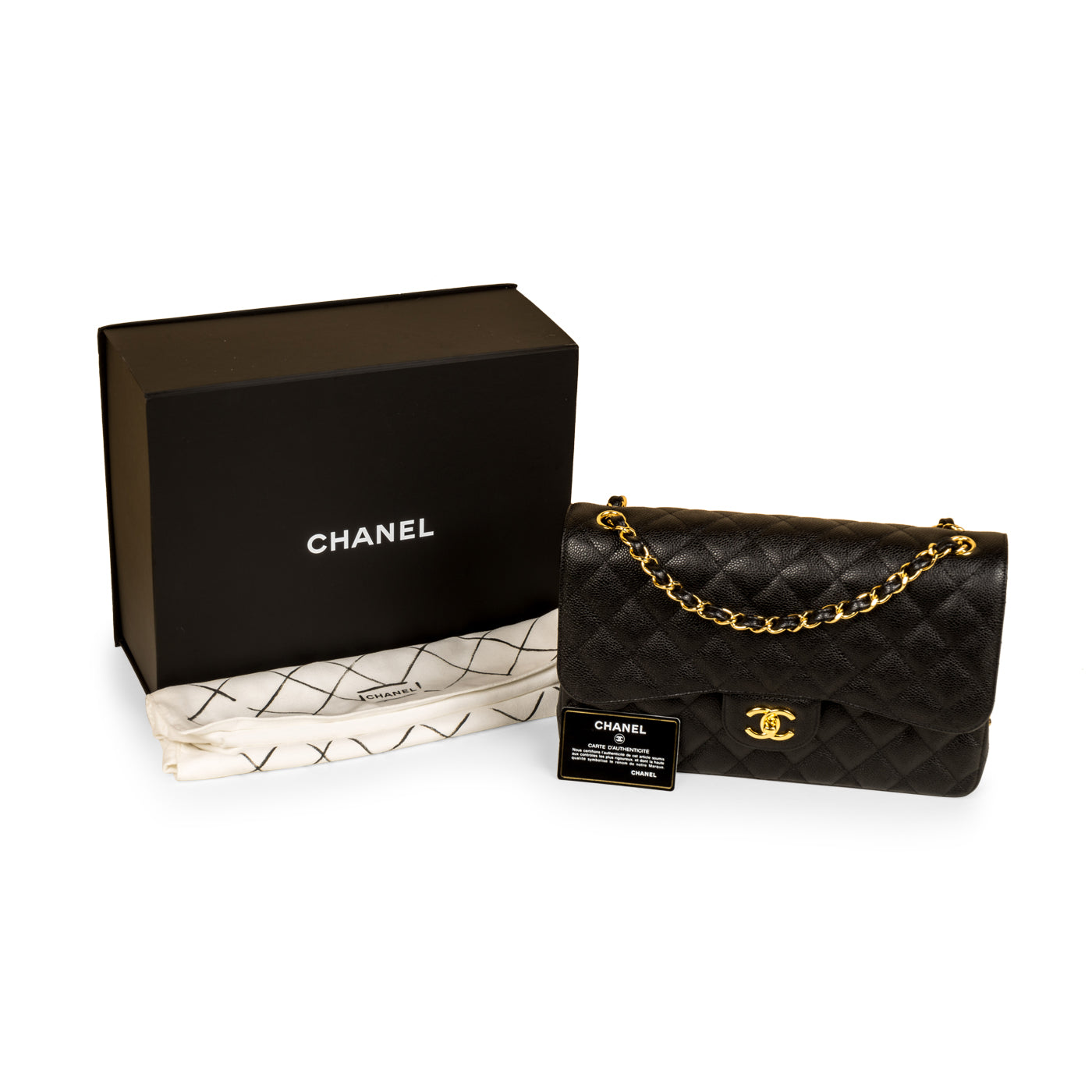 Chanel Classic Flap Bag - Jumbo - Caviar