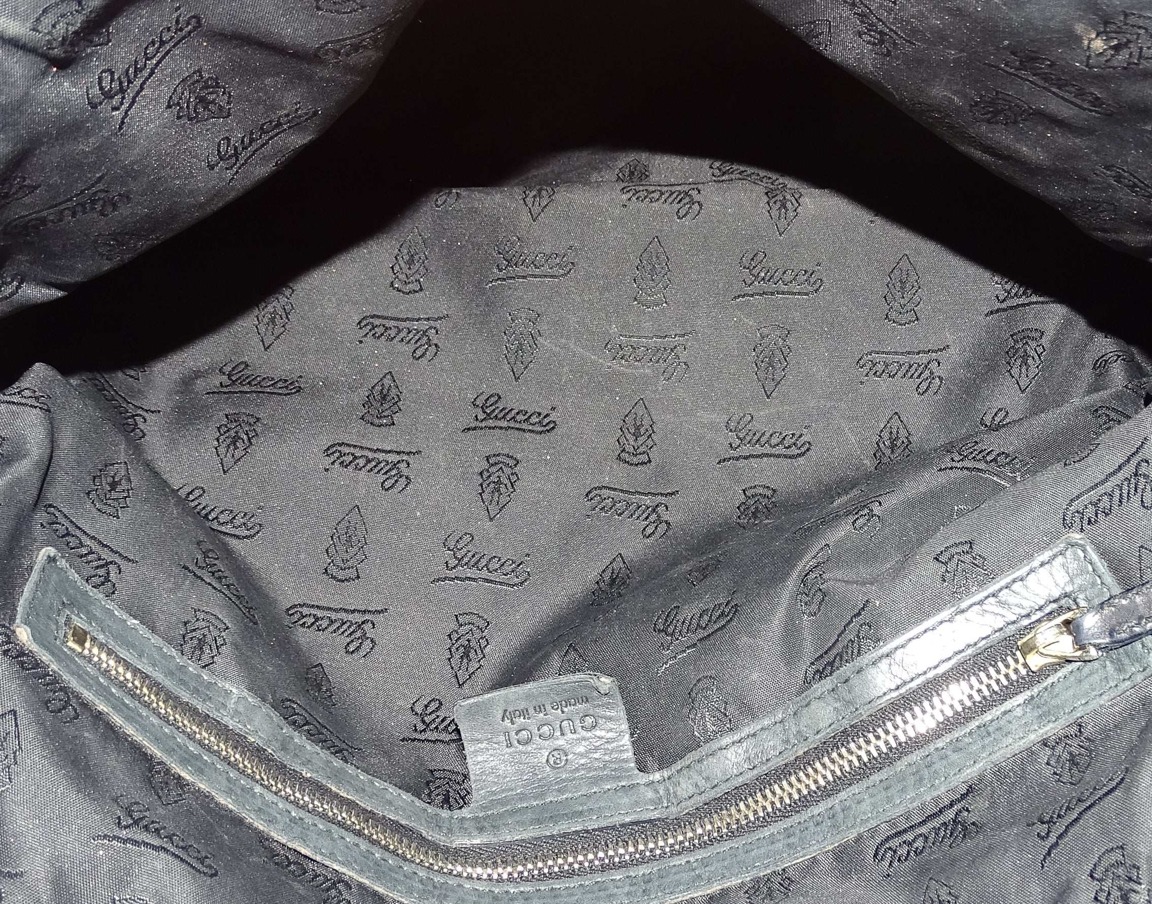 Gucci Hysteria Shoulder Bag Dark Green Leather GH