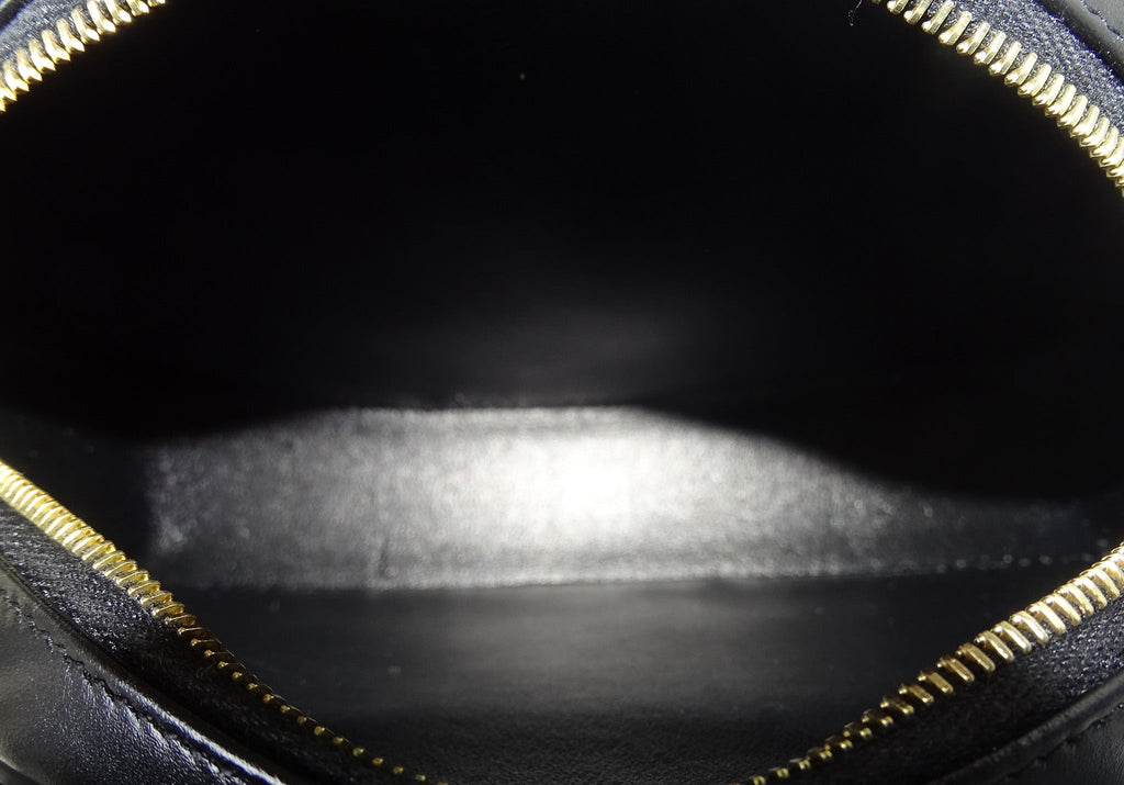 Celine Black Smooth Calfskin Cuir Triomphe Oval Bag