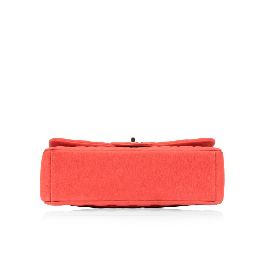 Matte Coral Maxi Flap Bag