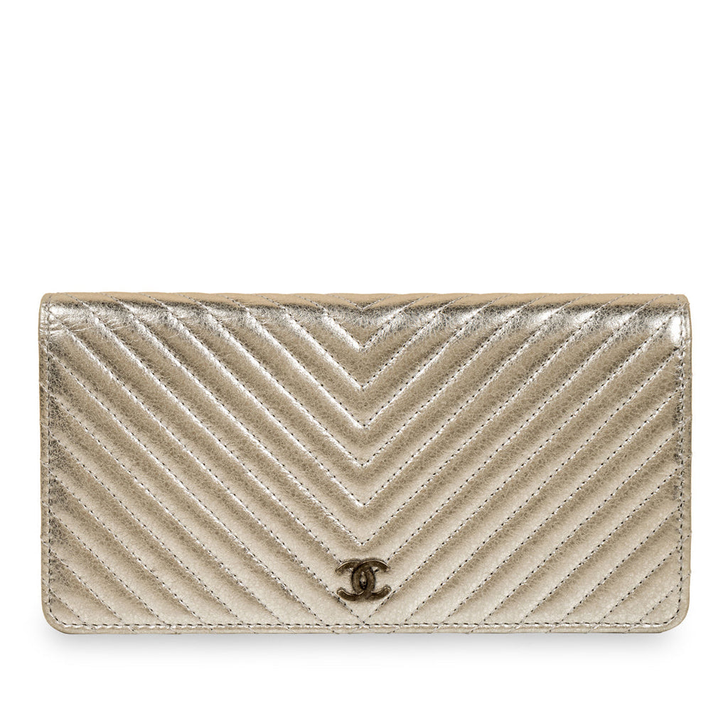Chanel Classic Long Flap Wallet - Chevron