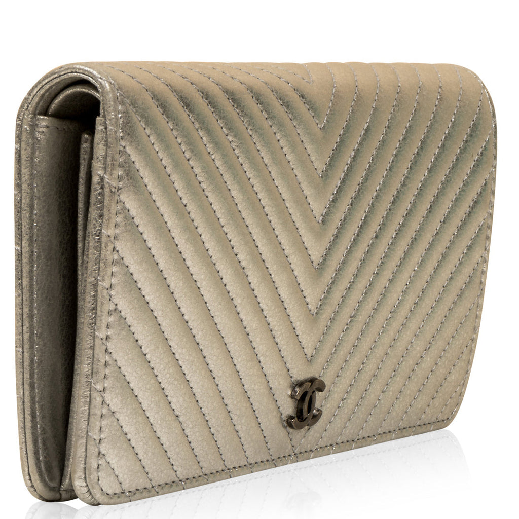 Chanel Classic Long Flap Wallet - Chevron