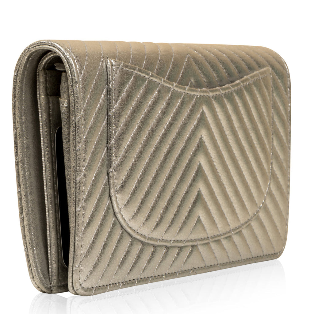 Chanel Classic Long Flap Wallet - Chevron