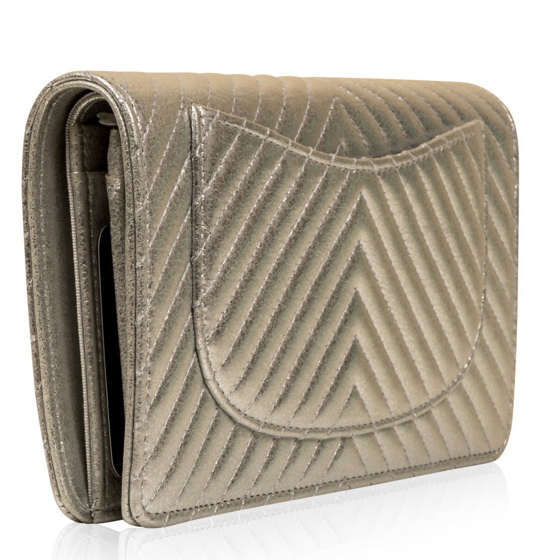 Chanel Classic Long Flap Wallet - Chevron