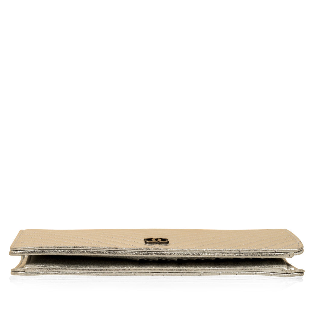 Chanel Classic Long Flap Wallet - Chevron