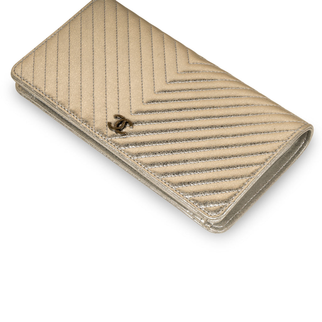 Chanel Classic Long Flap Wallet - Chevron