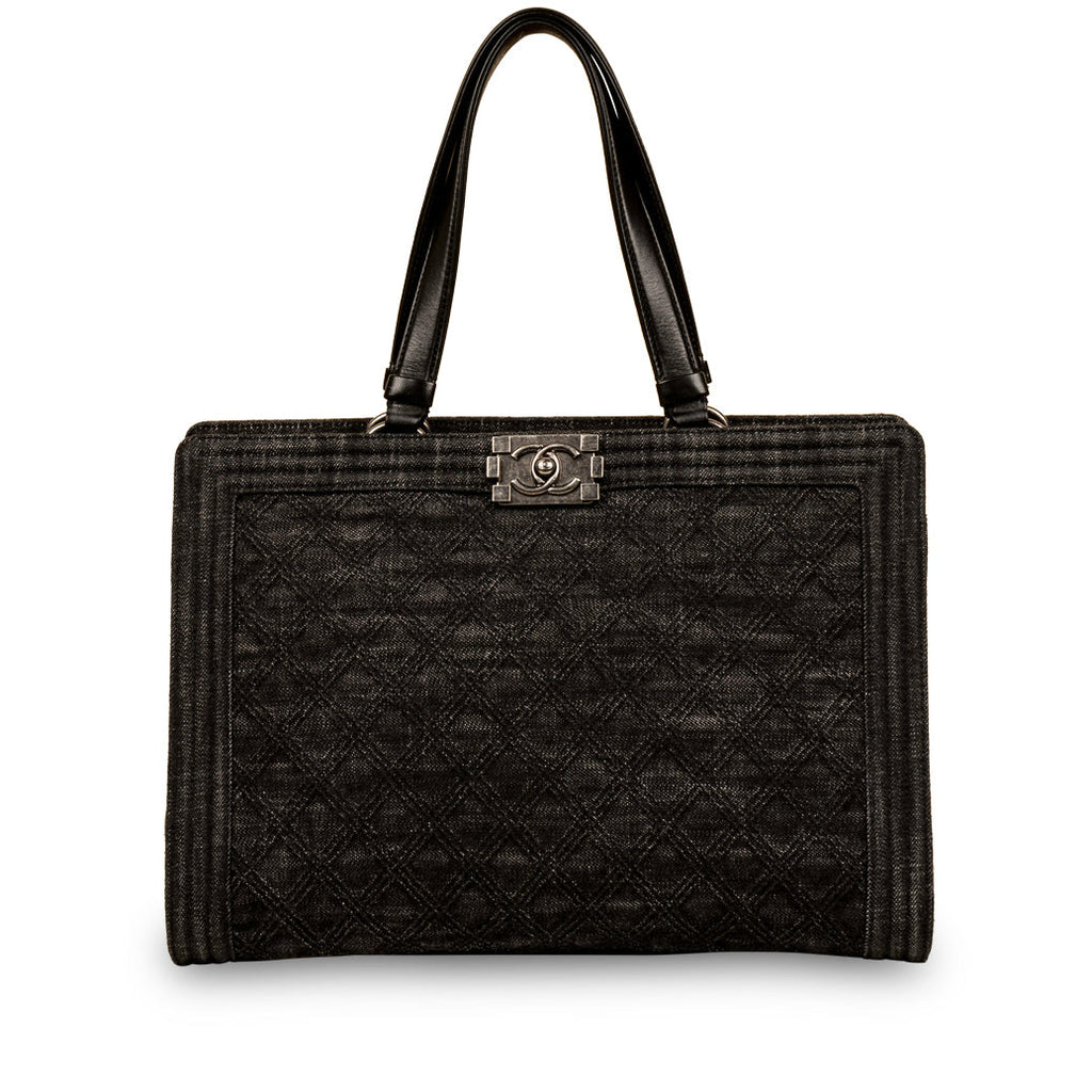 Chanel Boy Shopping Bag - Denim