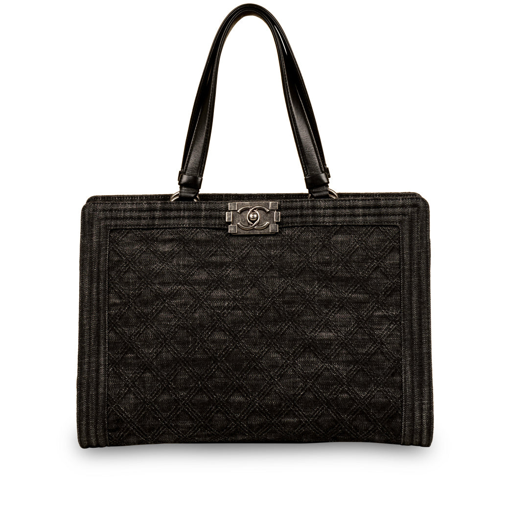 Chanel Boy Shopping Bag - Denim