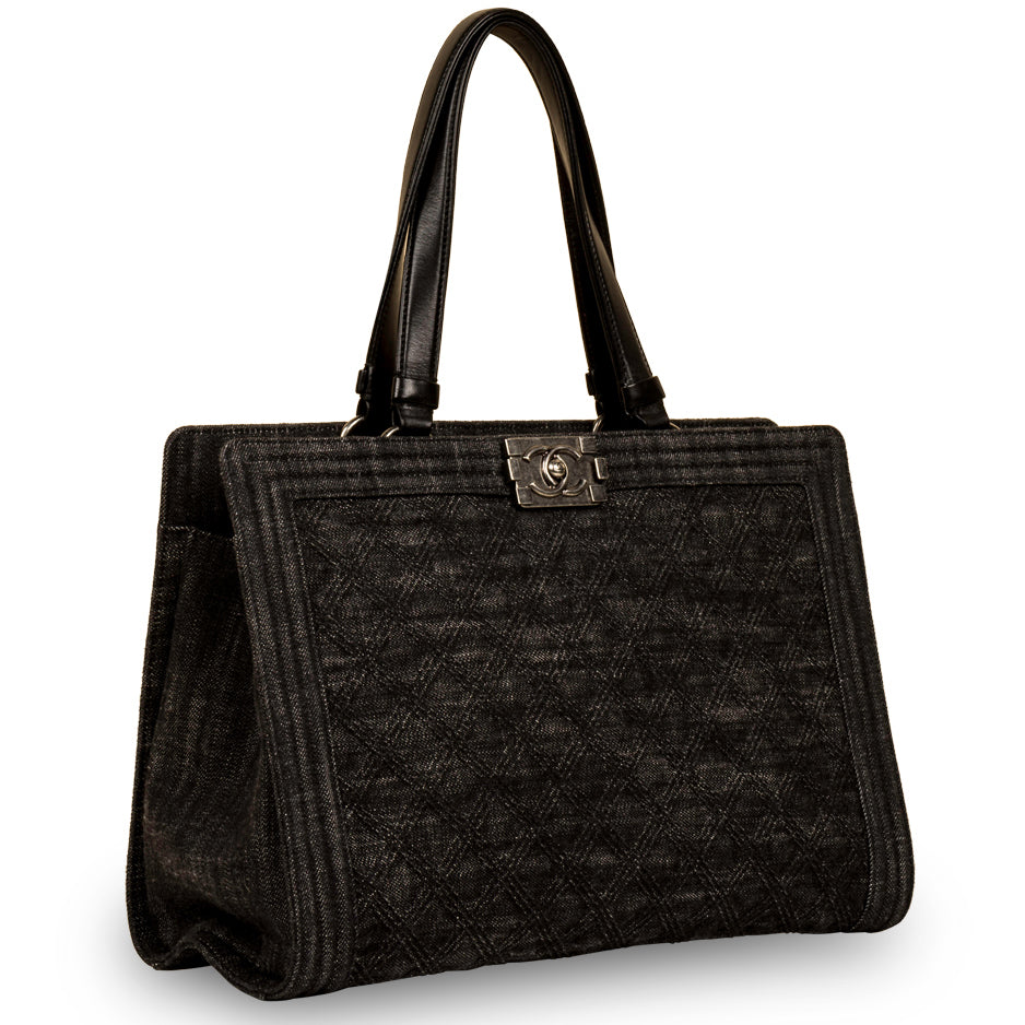 Chanel Boy Shopping Bag - Denim