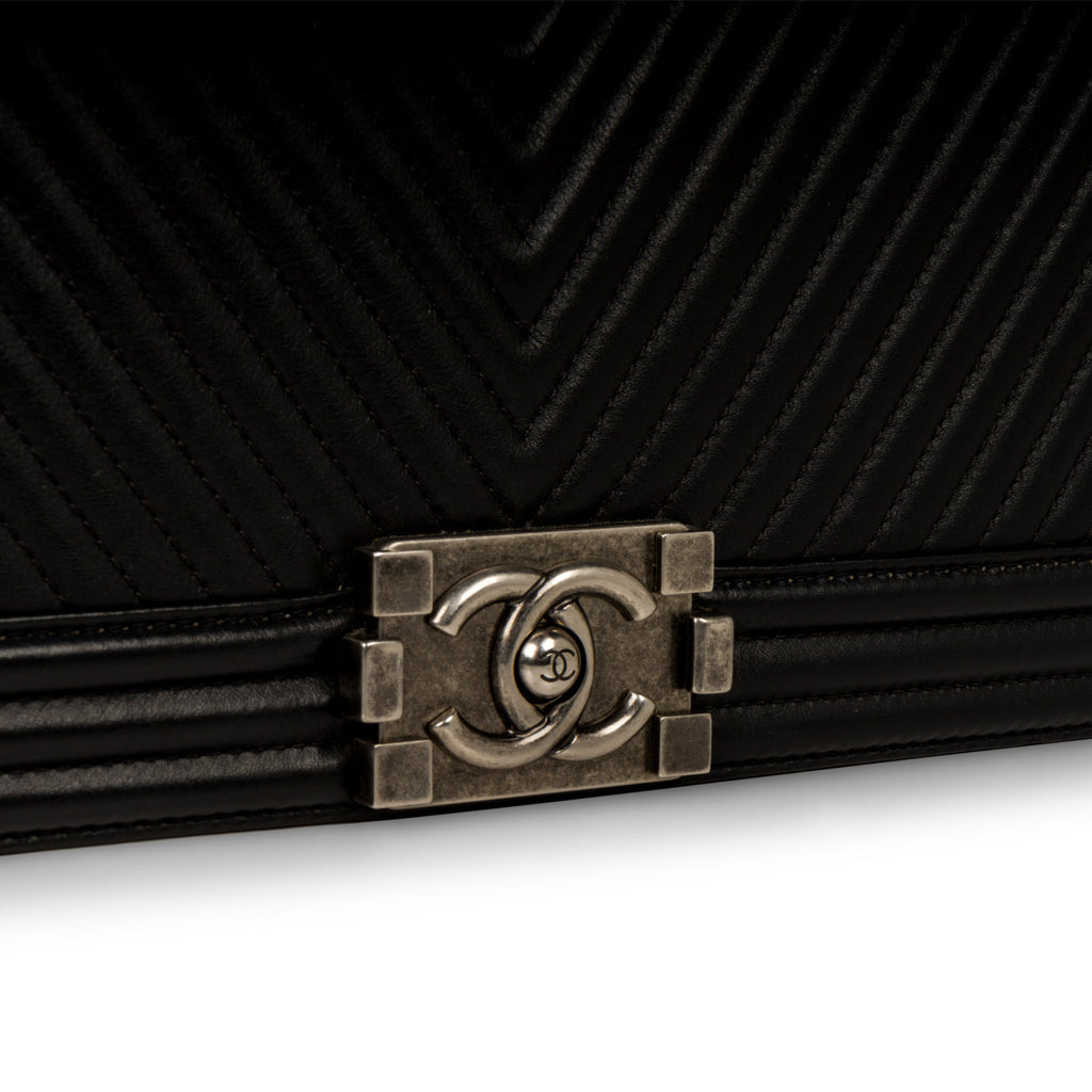 Chanel Large Boy Bag Chevron