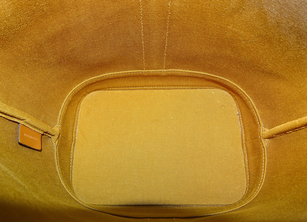 Celine Canvas & Calfskin Triomphe Small Bucket Bag 2020