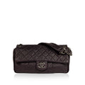 Distressed Calfskin Shoulder Bag