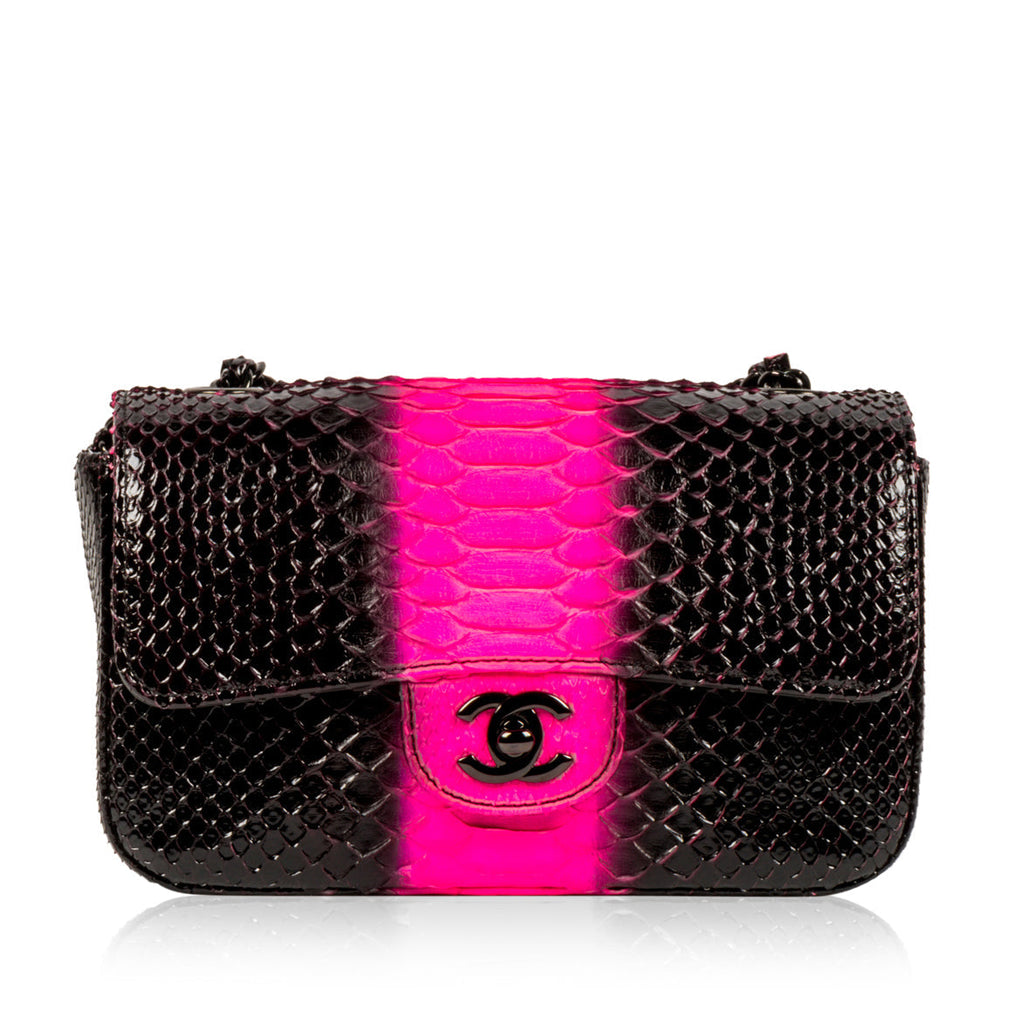 Chanel Classic Flap Bag - Mini Rectangular - Python