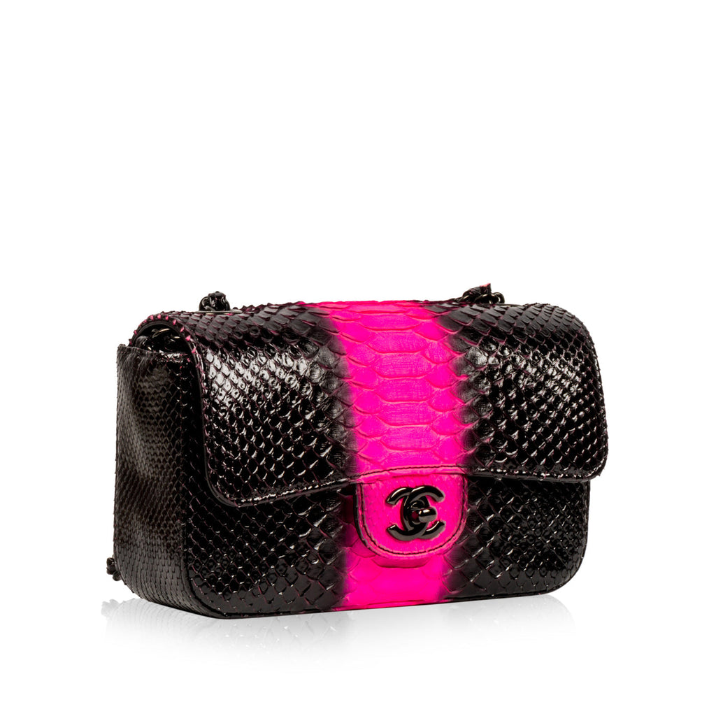 Chanel Classic Flap Bag - Mini Rectangular - Python