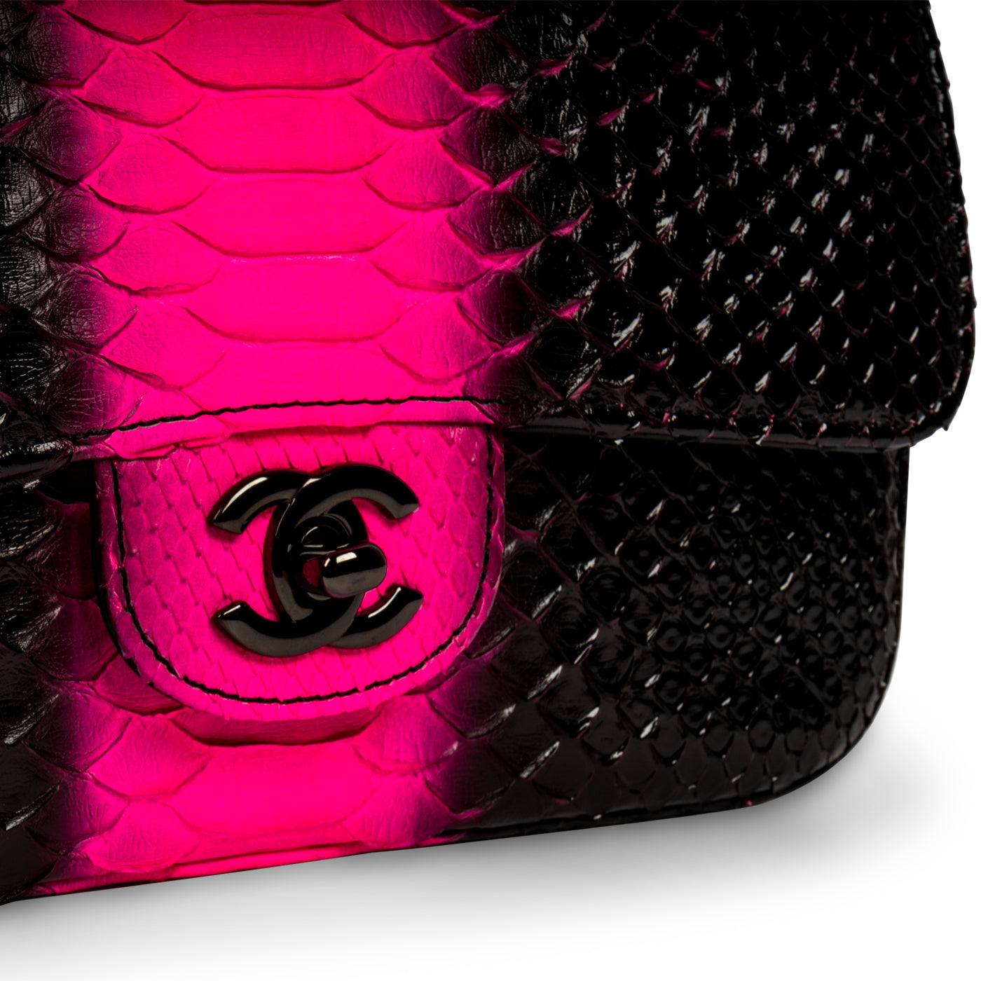Chanel Classic Flap Bag - Mini Rectangular - Python