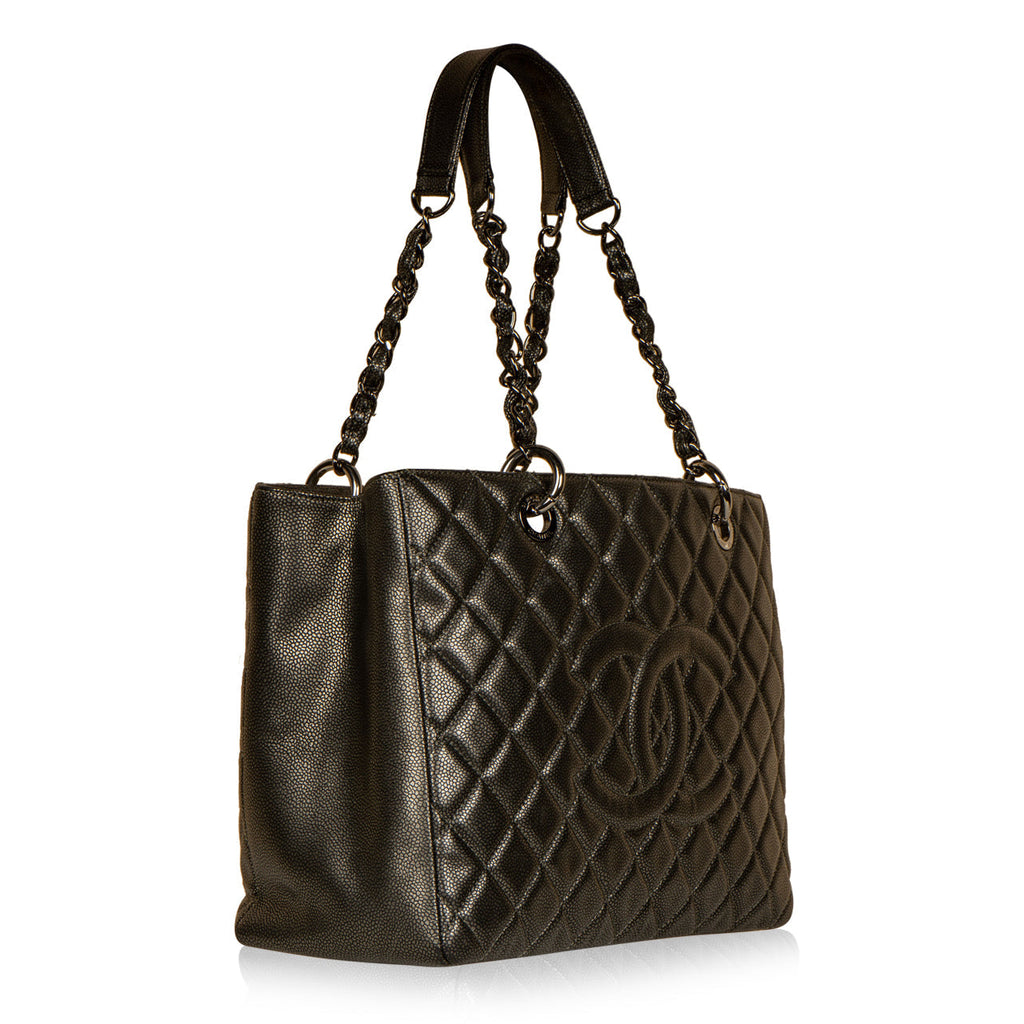 Chanel GST - Metallic Caviar