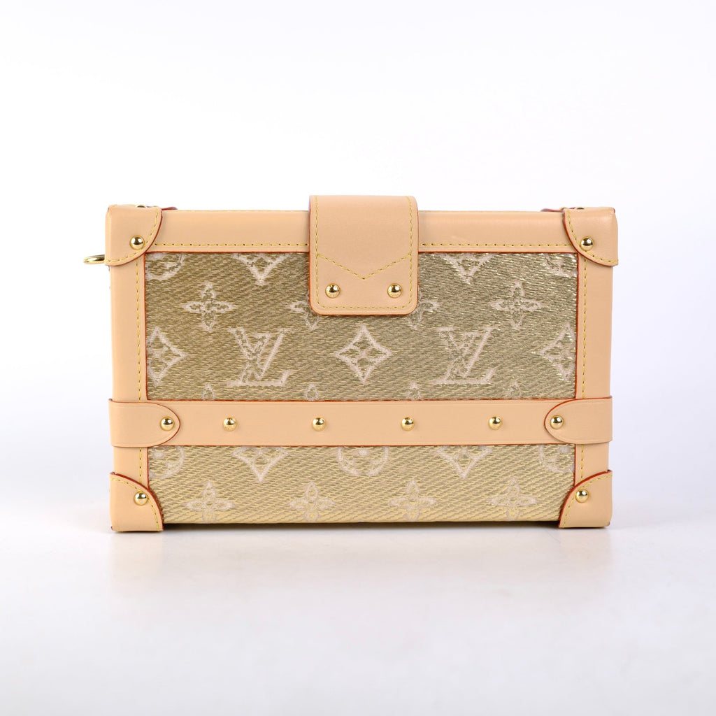 Louis Vuitton Petite Malle Gold Denim