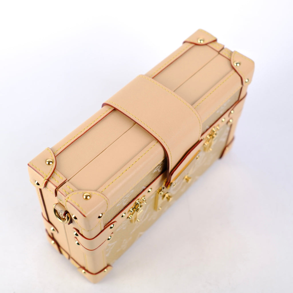 Louis Vuitton Petite Malle Gold Denim