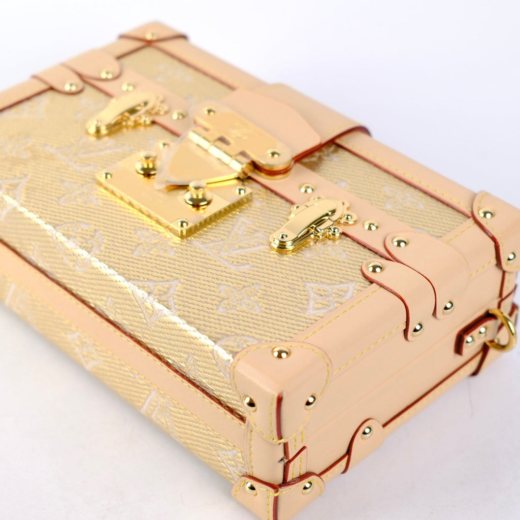 Louis Vuitton Petite Malle Gold Denim