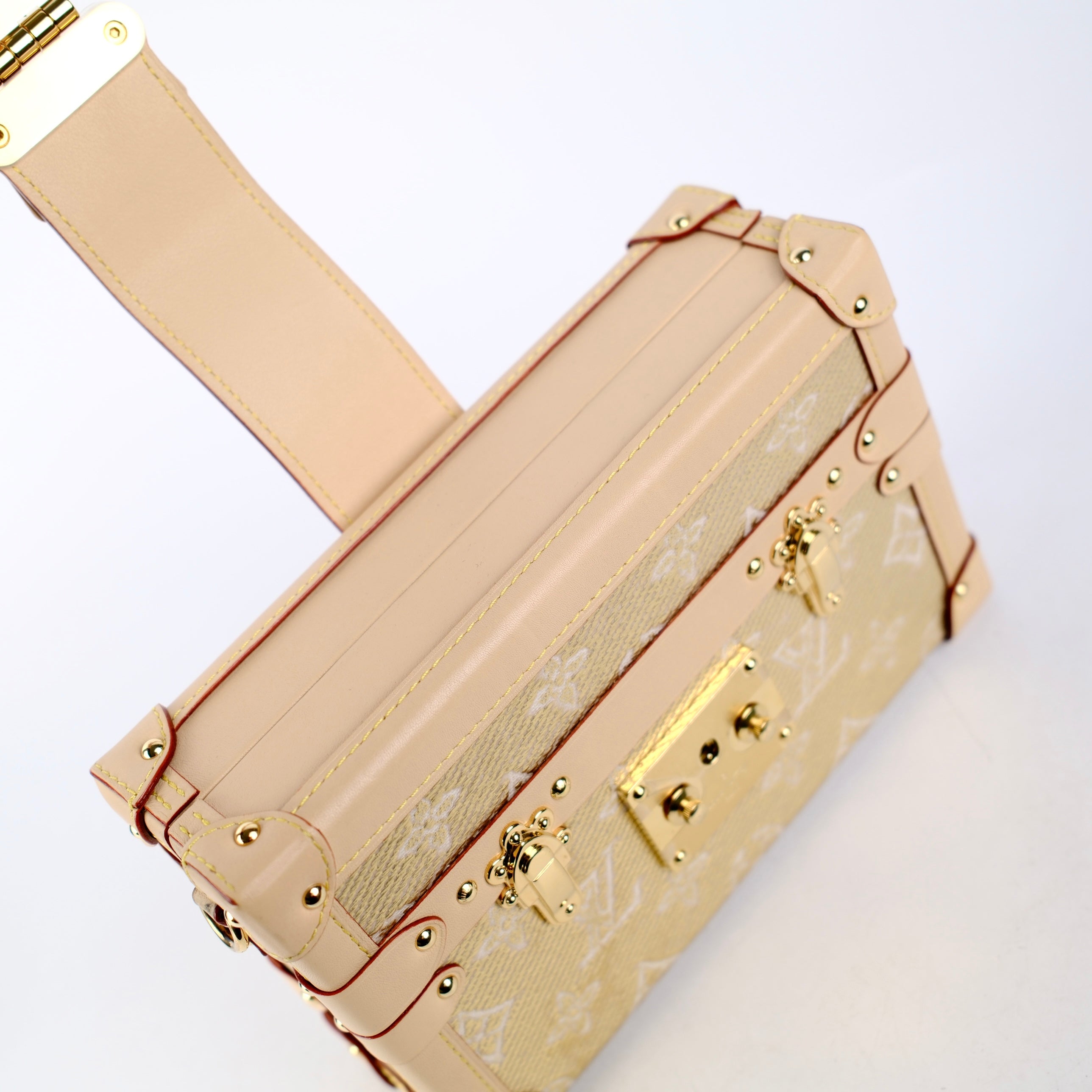 Louis Vuitton Petite Malle Gold Denim