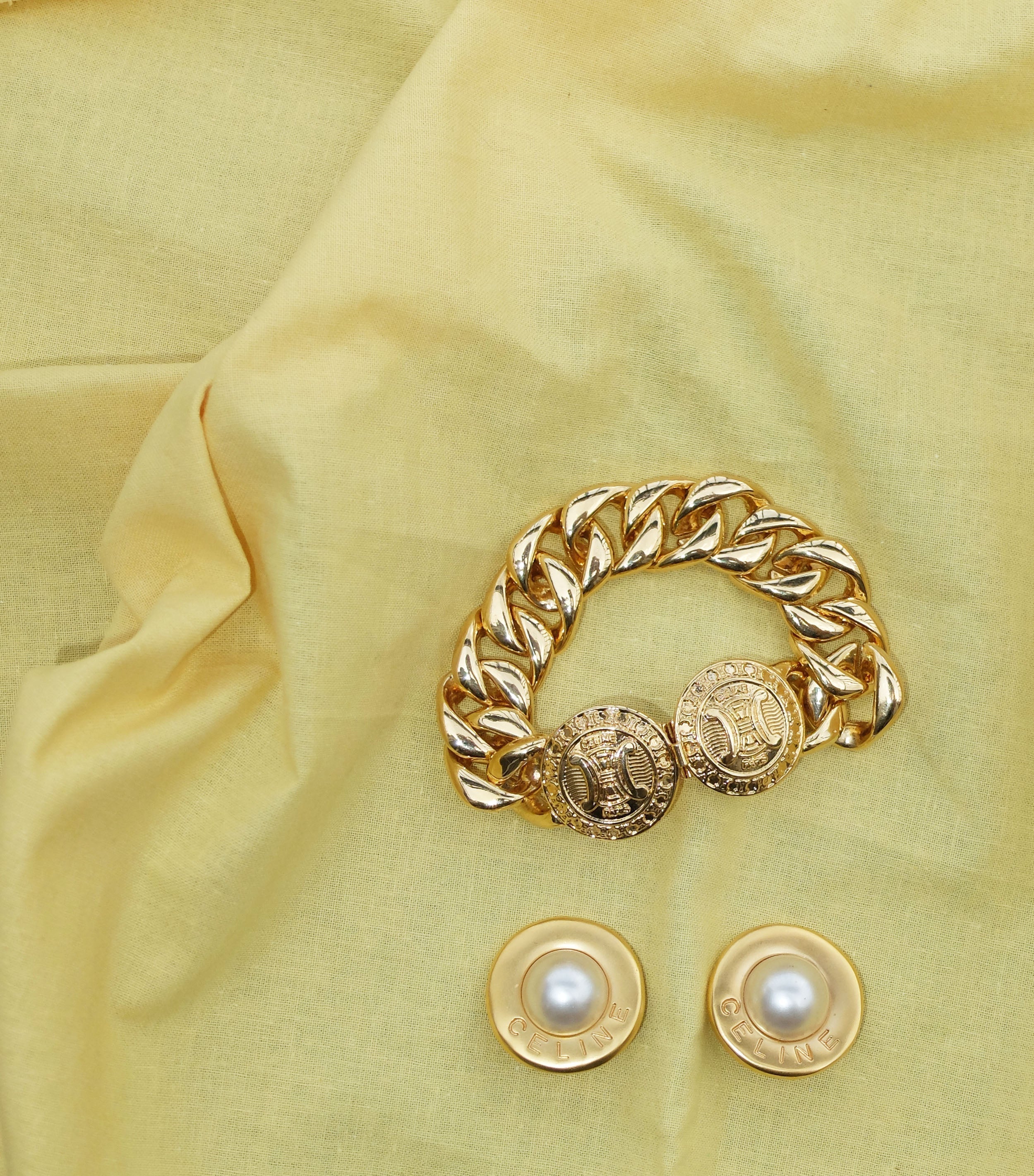 Celine vintage link bracelet - 1990s