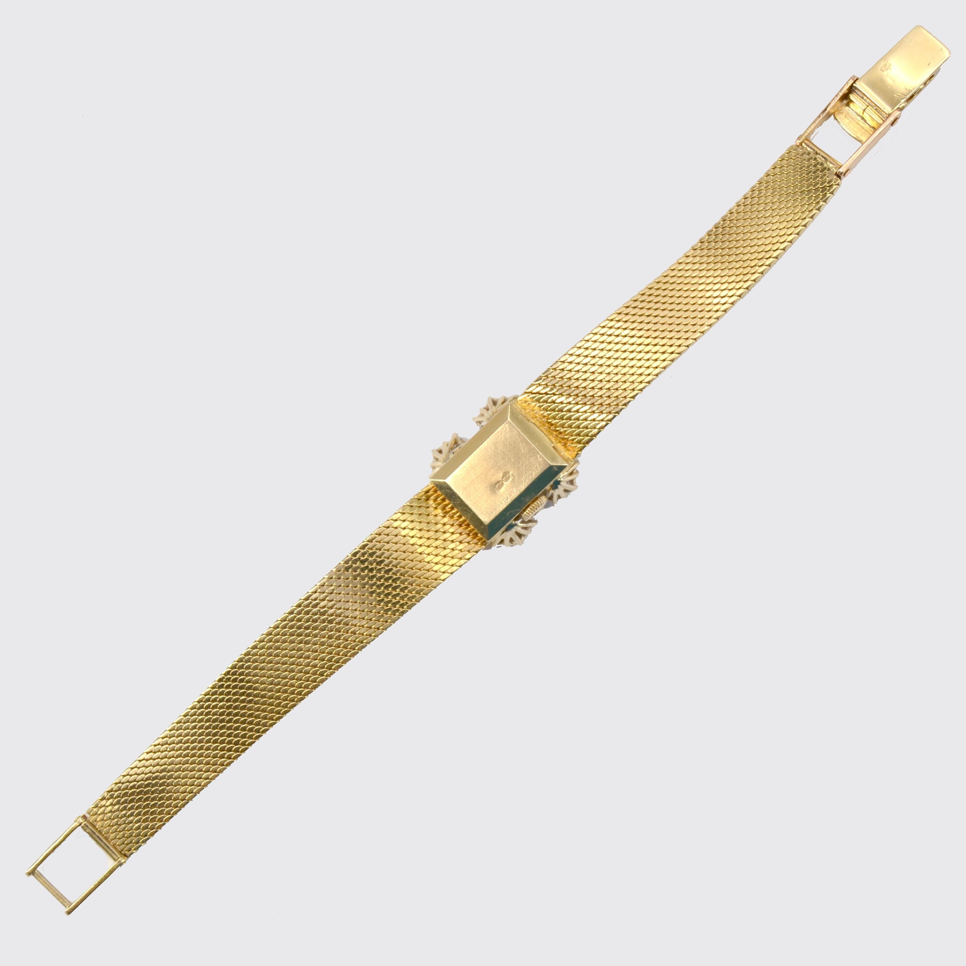 Retro Diamond 18 Karat Yellow Gold Lady's Watch