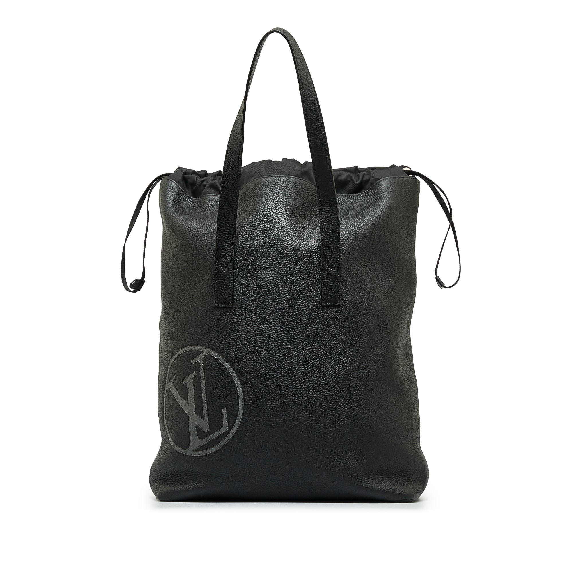 Black Louis Vuitton Taurillon Light Cabas Tote Bag