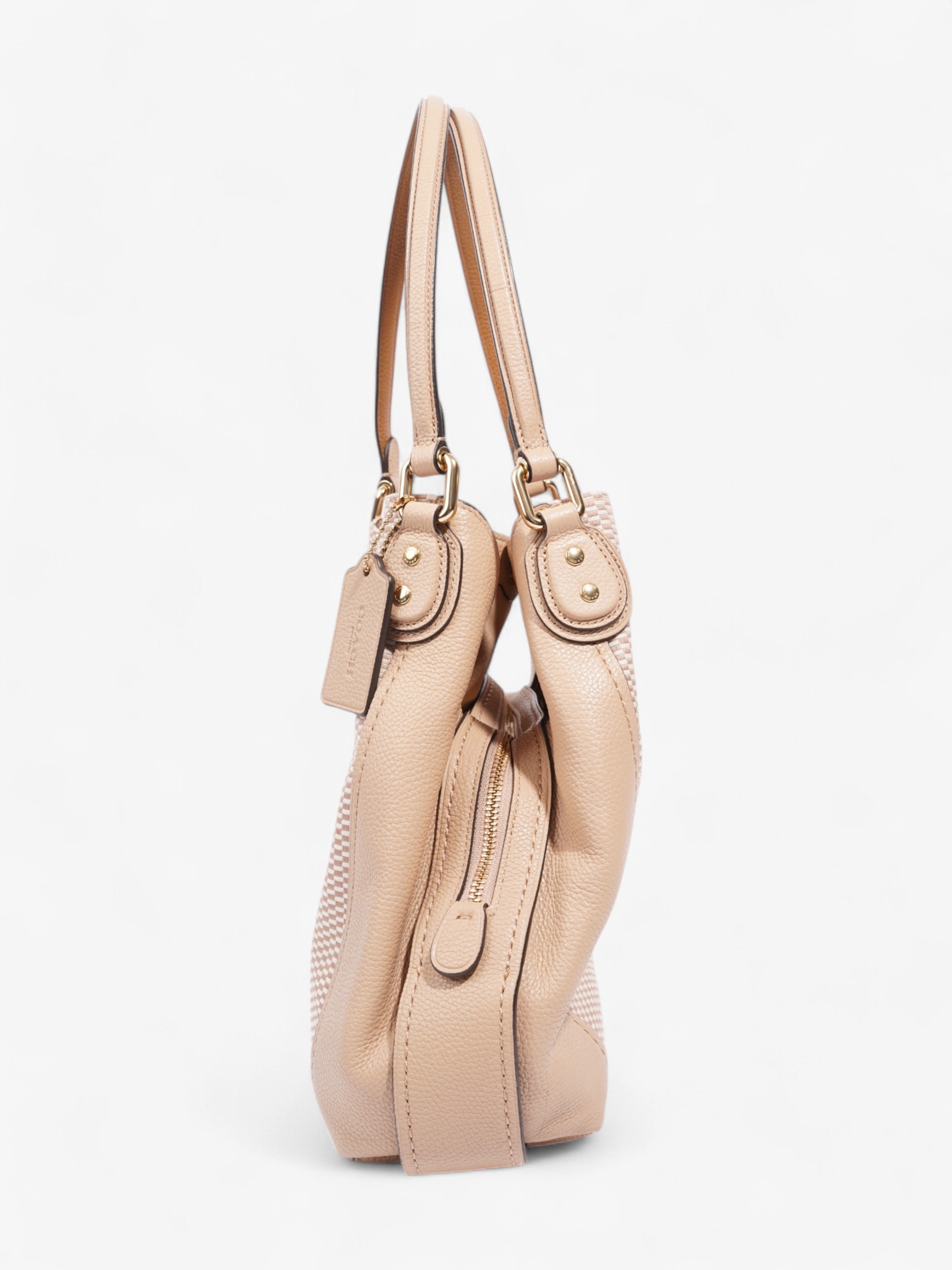 Coach Edie Beige Fabric 31