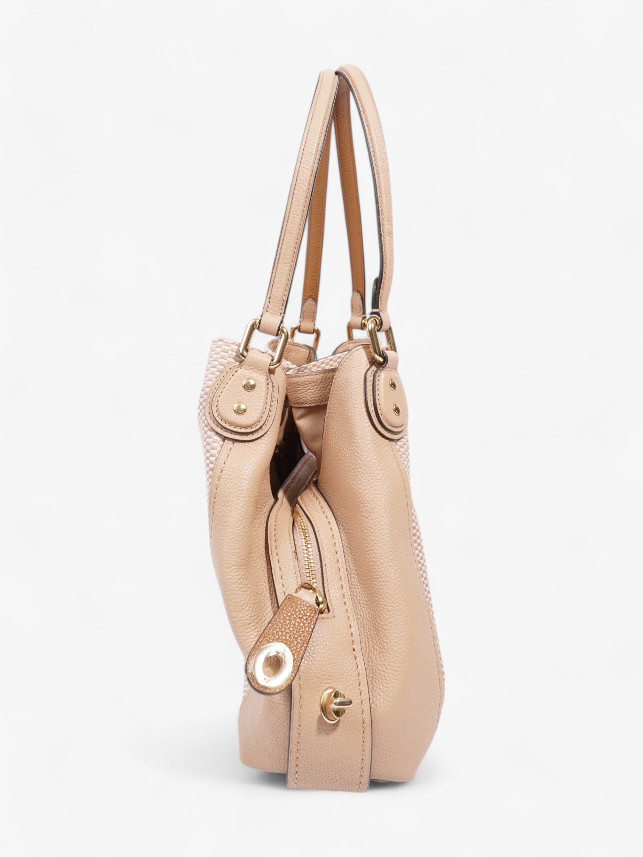 Coach Edie Beige Fabric 31