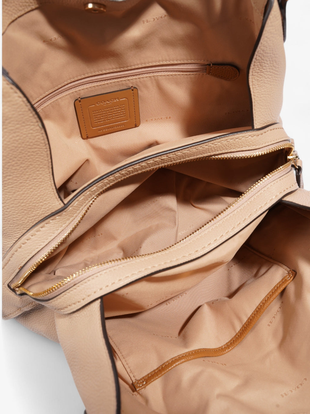 Coach Edie Beige Fabric 31