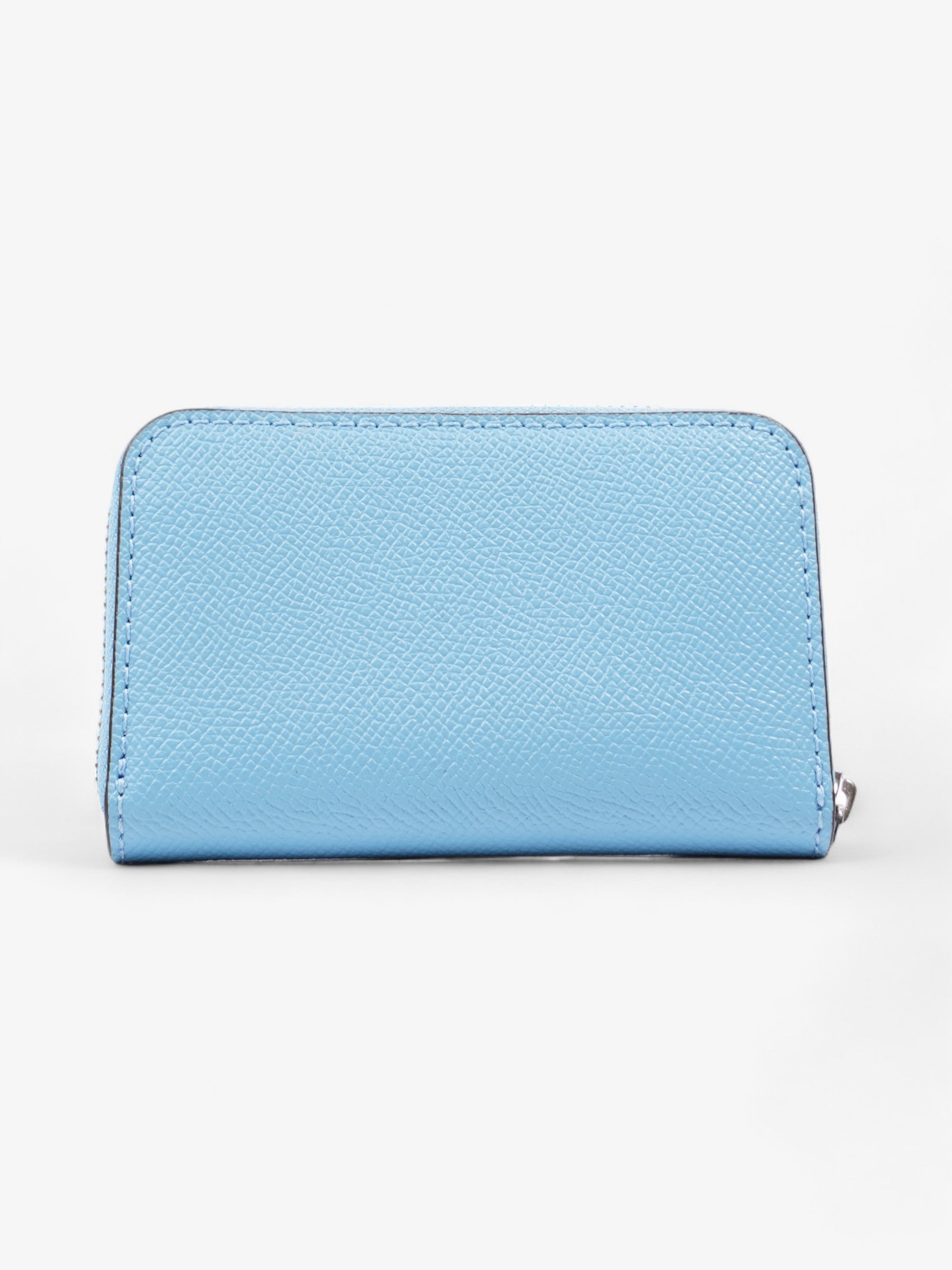 Coach Essential Zip Around Wallet Blue Leather