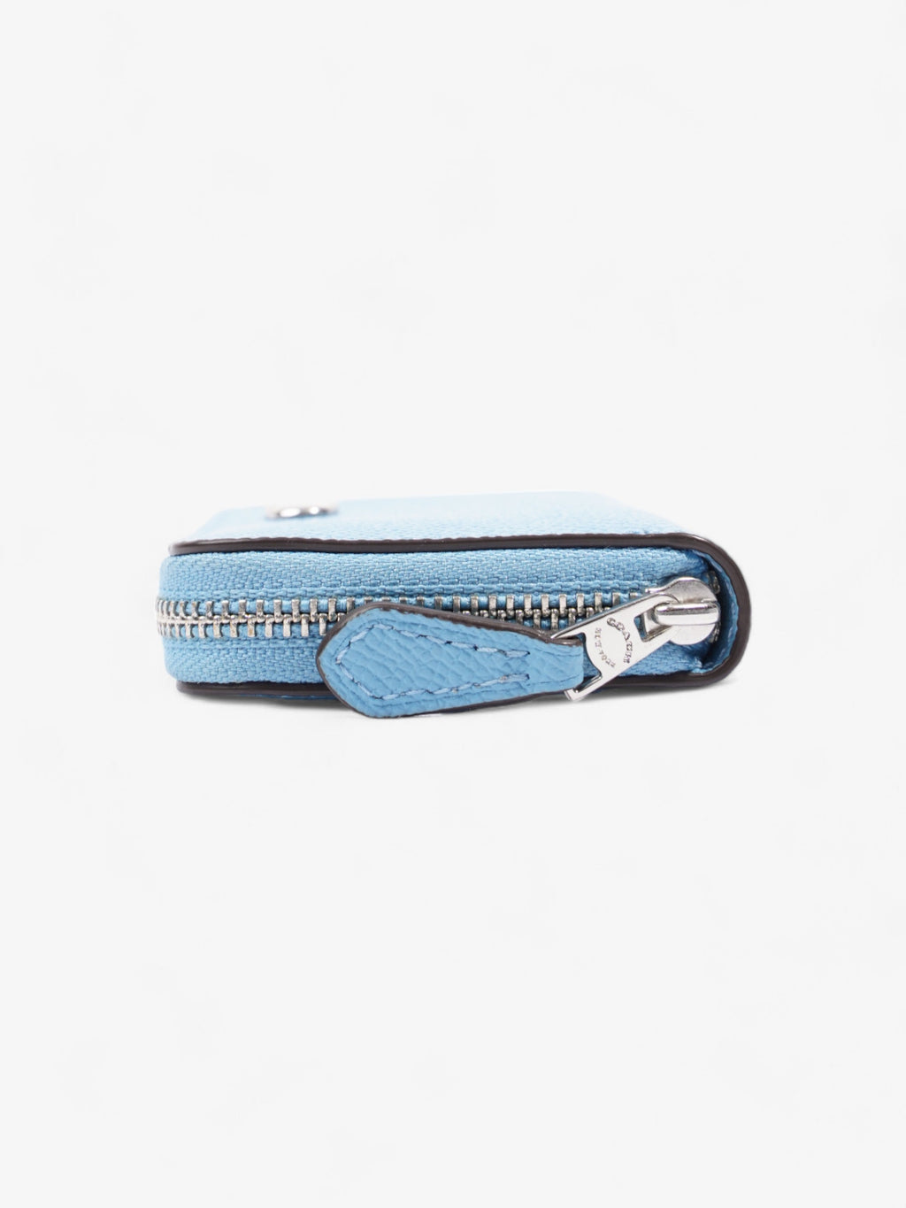 Coach Essential Zip Around Wallet Blue Leather