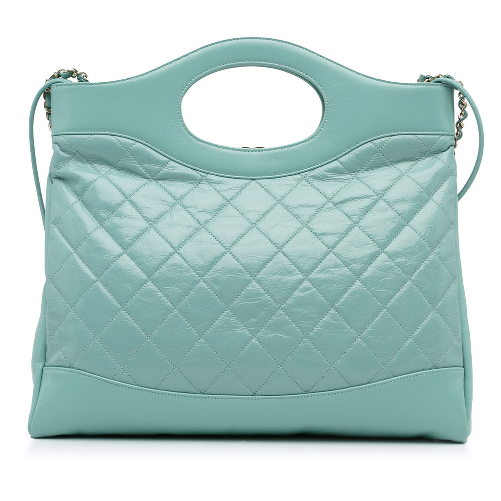Chanel 31 Bag Large Light Blue Calfskin Silver