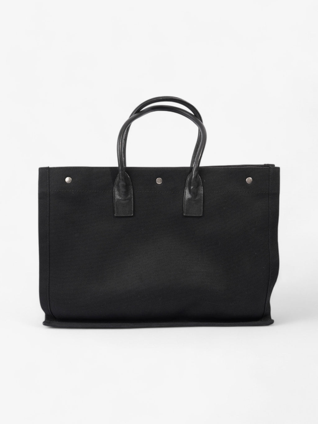 Saint Laurent Rive Gauche Black / White Cotton Large