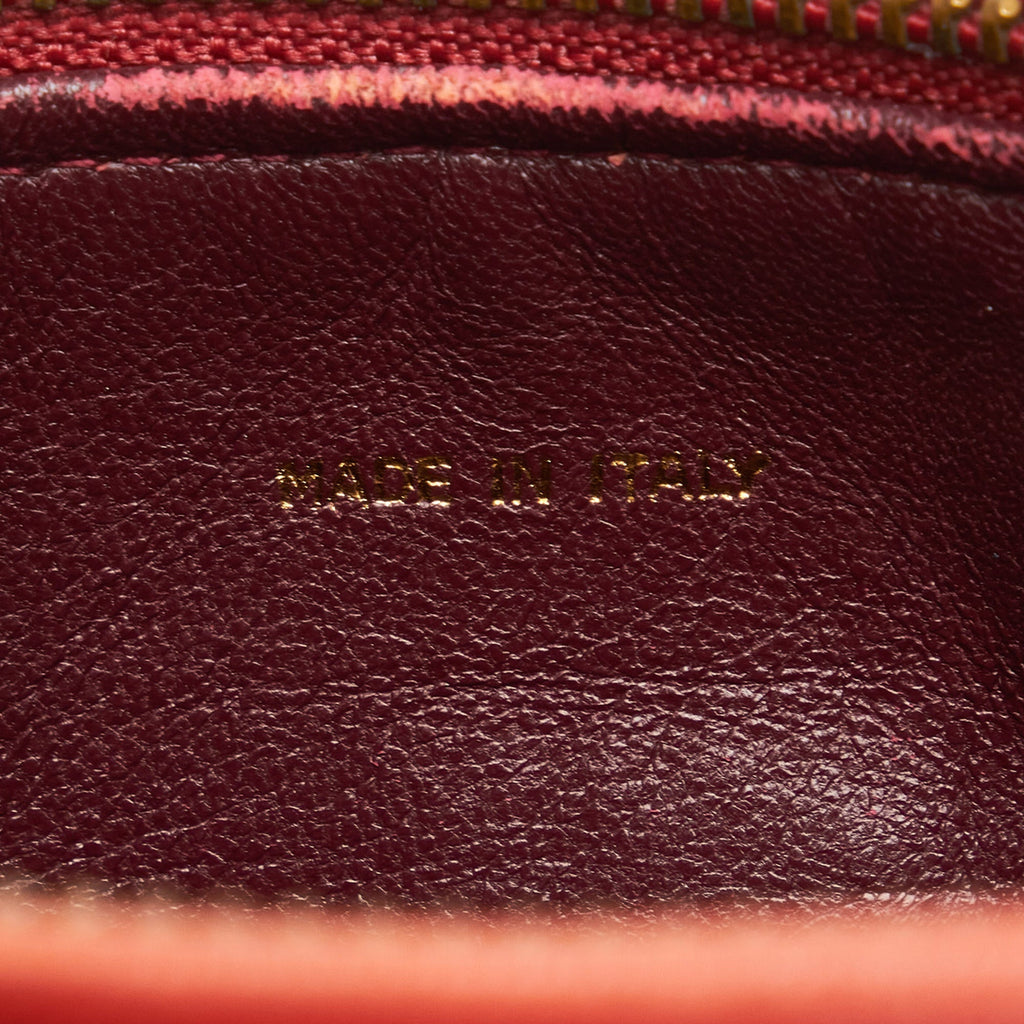 Chanel CC Timeless Crossbody Red Lambskin Gold