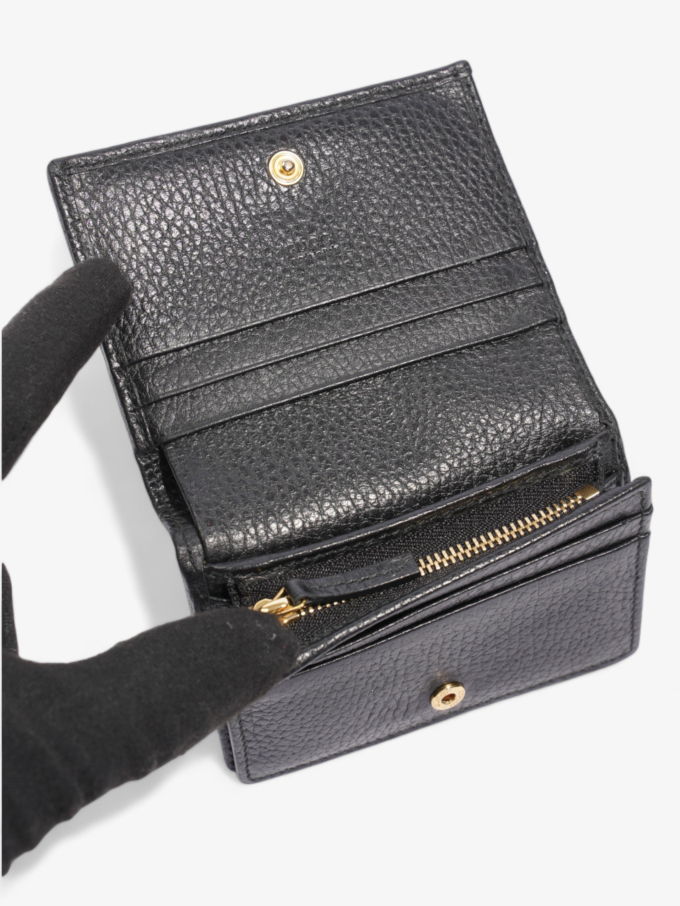 Gucci GG Marmont Card Holder Black Leather