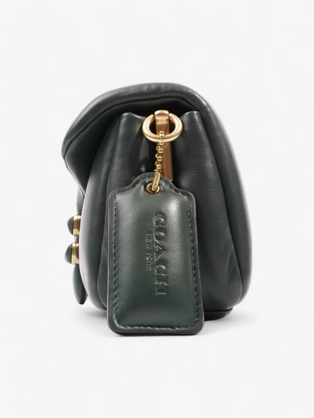 Coach Pillow Tabby Dark Green Nappa Leather 26