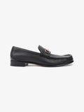 Gucci Horsebit Loafers Black / Green / Red Leather EU 45 UK 11