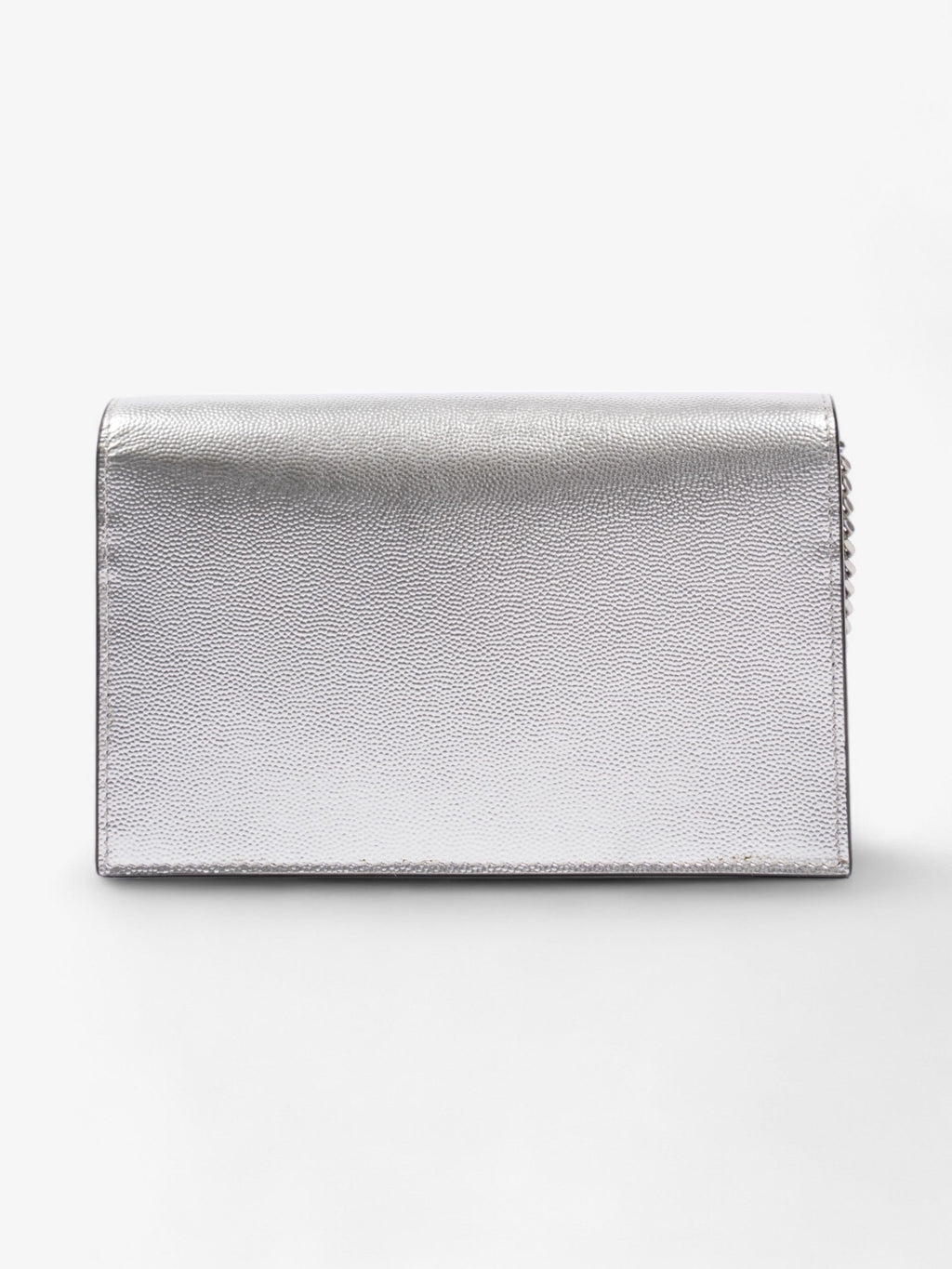 Saint Laurent Kate Monogram Tassel Silver Leather