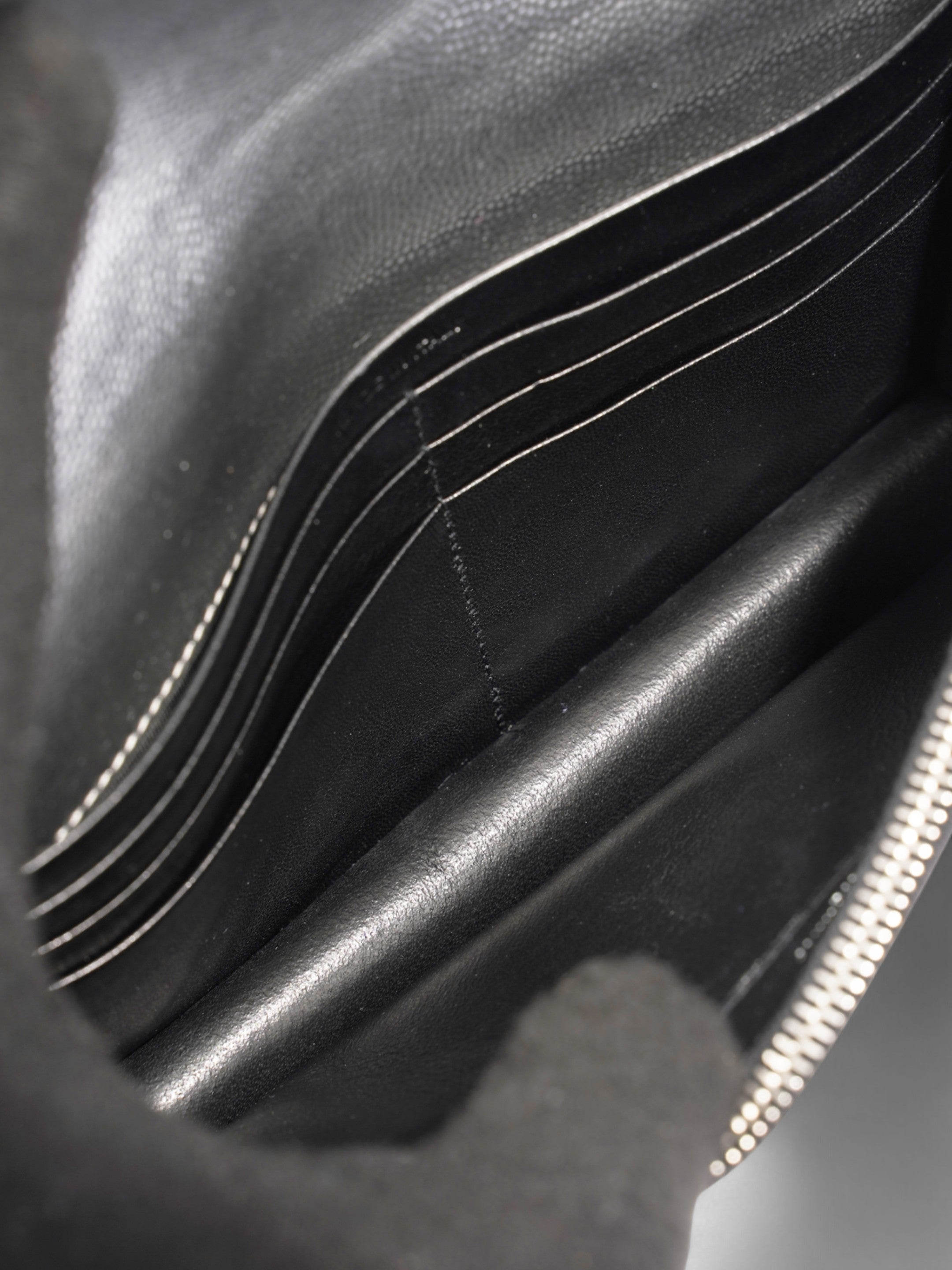 Saint Laurent Kate Monogram Tassel Silver Leather